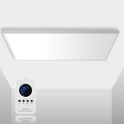 Hocosyme Infrarotheizung Deckenmontage 1000 Watt, Infrarotheizung Wandmontage - 1-3 Min auf Betriebstemperatur bis 120 Grad - TÜV - Touch-Thermostat - 𝟭𝟬 𝐉𝐀𝐇𝐑𝐄 𝐆𝐀𝐑𝐀𝐍𝐓𝐈𝐄 von Hocosyme