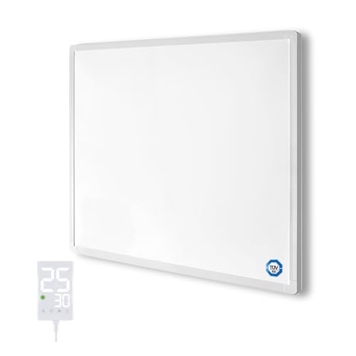 Hocosyme Infrarotheizung mit Thermostat 300 Watt, Infrarotheizung Wandmontage - 1-3 Min auf Betriebstemperatur bis 120 Grad - TÜV - Touch-Thermostat von Hocosyme