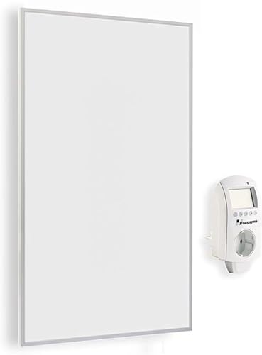 Hocosyme Infrarotheizung mit Thermostat 600 Watt, Infrarotheizung Wandmontage bis 120 Grad Celsius für 5-15㎡ - 1-3 Min auf Betriebstemperatur - TÜV- mit Fernbedienung von Hocosyme