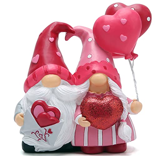 Hodao Valentinstag Zwerge Dekorationen Indoor Home Decor Valentinstag Zwerge Elf Figuren Tischdekorationen Süße von Hodao