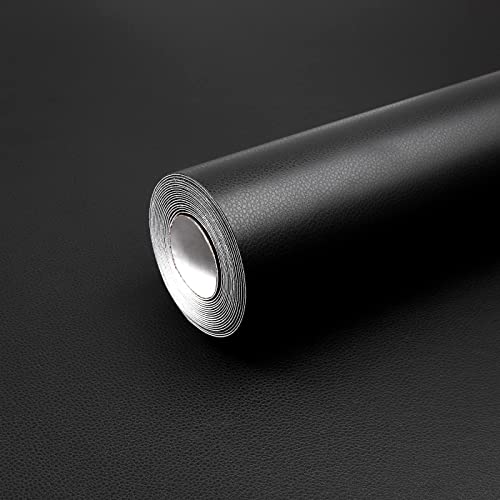 Hode Kunstleder Selbstklebend Schwarz 30x300cm Leder Reparatur Patch PU Lederoptik Folie Möbelfolie für Sofa Autositze Jacken Möbel Lederreparatur Renovierung von Hode
