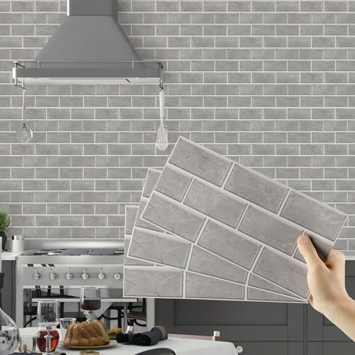Hode Selbstklebende Fliesen Klebefliesen Küche Bad, Küchenfolie Fliesen Wandfliesen Selbstklebend, Küchenrückwand Fliesenaufkleber 15x30 PVC Grau 24 Stück Hode Selbstklebende Fliesen Klebefliesen Küche Bad, Küchenfolie Fliesen Wandfliesen Selbstklebend, Küchenrückwand Fliesenaufkleber 15x30 PVC Grau 24 Stück von Hode