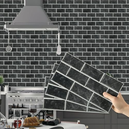 Hode Selbstklebende Fliesen Klebefliesen Küche Bad, Küchenfolie Fliesen Wandfliesen Selbstklebend, Küchenrückwand Fliesenaufkleber 15x30 PVC Schwarz 24 Stück Hode Selbstklebende Fliesen Klebefliesen Küche Bad, Küchenfolie Fliesen Wandfliesen Selbstklebend, Küchenrückwand Fliesenaufkleber 15x30 PVC Schwarz 24 Stück von Hode