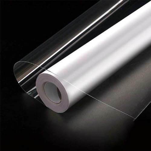 Hode Transparent Klebefolie Möbel Schutzfolie Selbstklebende Möbelfolie für Buchfolie Transparent Wandschutzfolie Spritzschutz Küchenrückwand Folie Wasserdicht 40X1000cm Tapete von Hode