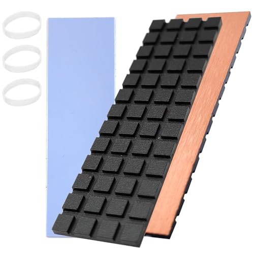 Hodyludy M.2 Kühlkörper, 70 x 20 x 2 mm, reinem Kupfer mit Graphen - Beschichtung, PS5 2280 SSD, M2 Kühlkörper, Kühlkörper mit Wärmeleitpad auf Silikonbasis zur Kühlung von M.2 SSD NVME Laptops Hodyludy M.2 Kühlkörper, 70 x 20 x 2 mm, reinem Kupfer mit Graphen - Beschichtung, PS5 2280 SSD, M2 Kühlkörper, Kühlkörper mit Wärmeleitpad auf Silikonbasis zur Kühlung von M.2 SSD NVME Laptops von Hodyludy
