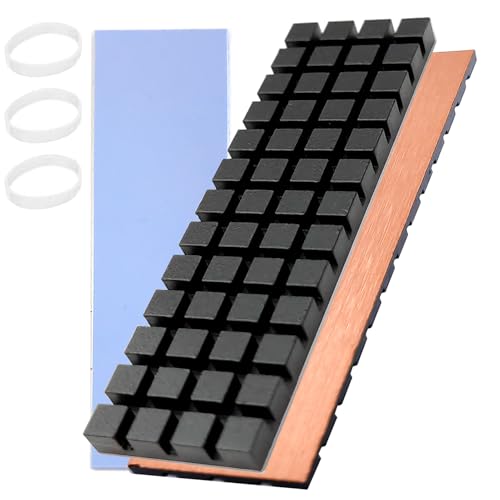 Hodyludy M.2 Kühlkörper, 70 x 20 x 4 mm, reinem Kupfer mit Graphen - Beschichtung, PS5 2280 SSD, M2 Kühlkörper, Kühlkörper mit Wärmeleitpad auf Silikonbasis zur Kühlung von M.2 SSD NVME Laptops Hodyludy M.2 Kühlkörper, 70 x 20 x 4 mm, reinem Kupfer mit Graphen - Beschichtung, PS5 2280 SSD, M2 Kühlkörper, Kühlkörper mit Wärmeleitpad auf Silikonbasis zur Kühlung von M.2 SSD NVME Laptops von Hodyludy