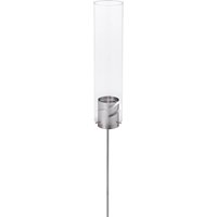Höfats Spin 120 Fackel & Windlicht, inkl. Bioethanol Brenngel Silber von Höfats