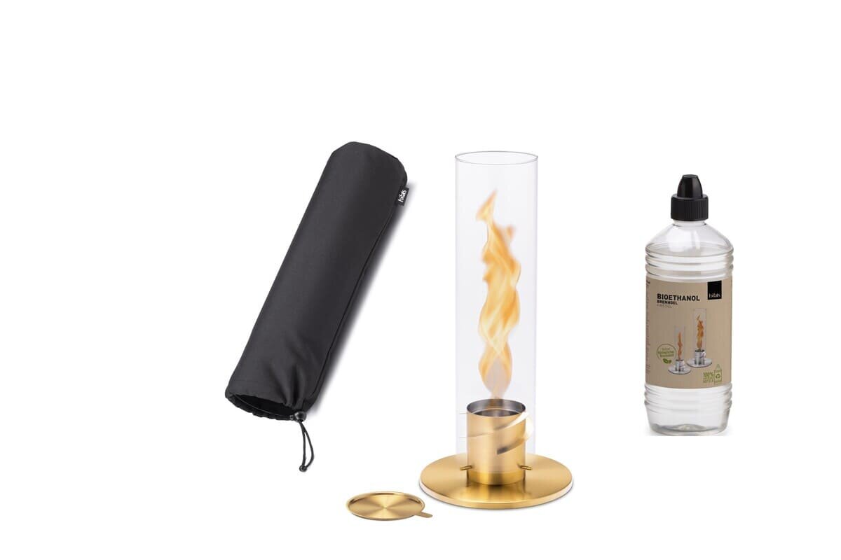Höfats Spin 120 Tischfeuer Set - GOLD inkl. Abdeckhaube & 1L Bioethanol Höfats Spin 120 Tischfeuer Set - GOLD inkl. Abdeckhaube & 1L Bioethanol von Höfats
