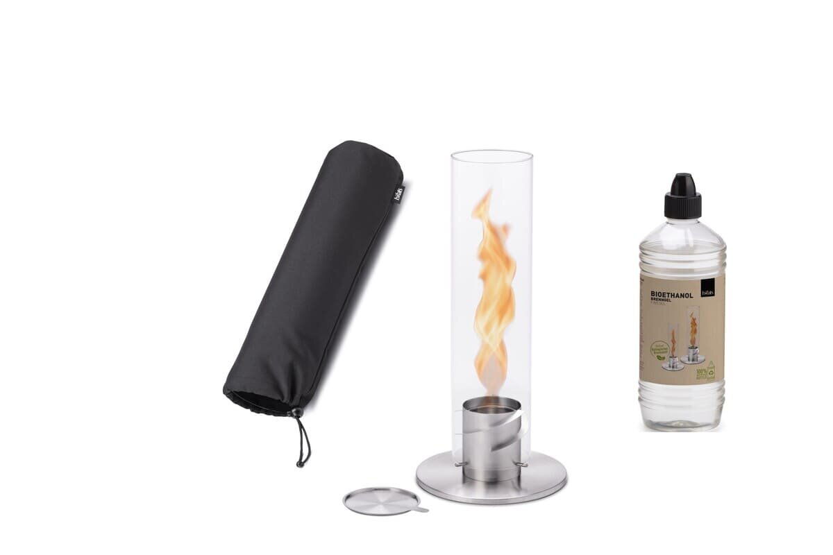 Höfats Spin 120 Tischfeuer Set - SILBER inkl. Abdeckhaube & 1L Bioethanol Höfats Spin 120 Tischfeuer Set - SILBER inkl. Abdeckhaube & 1L Bioethanol von Höfats
