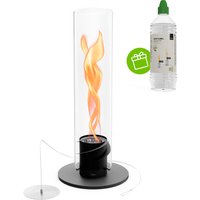 Höfats Spin 1200 Tischfeuer & Windlicht, inkl. Bioethanol Flüssig-Brennstoff schwarz von Höfats