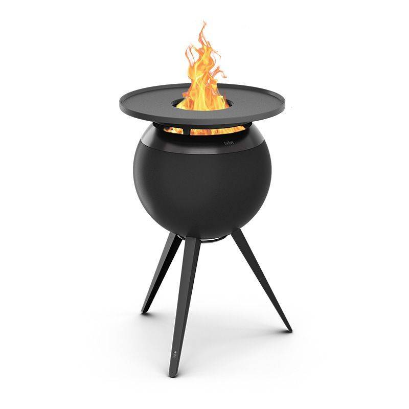 MOON 45 all black Plancha-Grillset hoch von Höfats