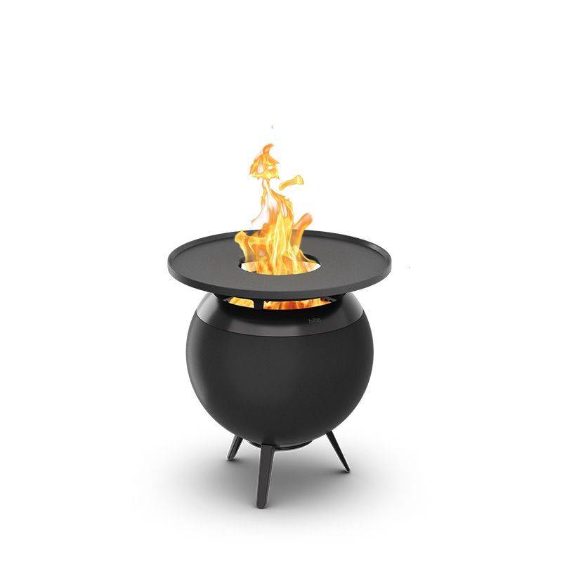 MOON 45 all black Plancha-Grillset niedrig von Höfats
