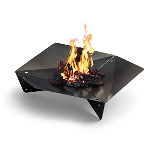 höfats - TRIPLE 90 Feuerschale - Design-Feuerstelle und Grill - für Terrasse und Garten - Corten-Stahl mit Rost-Optik von höfats