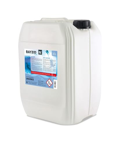 Höfer Chemie Algizid Algenverhütung 20L - Algenvernichter Pool - Pool Zubehör - Präventiver Schutz vor Algen, Bakterien & Pilzen - Für Sauberes Wasser von Höfer Chemie