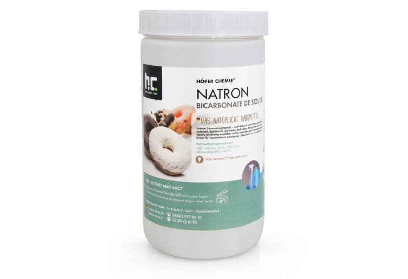 Höfer Chemie GmbH 1 kg Natron Backsoda Natriumhydrogencarbonat in Lebensmittelqualität Grundreiniger von Höfer Chemie GmbH