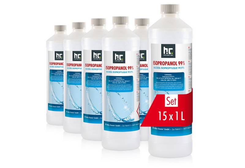 Höfer Chemie GmbH 15x 1 L Isopropanol 99,9% in 1 Liter Flaschen Grundreiniger von Höfer Chemie GmbH