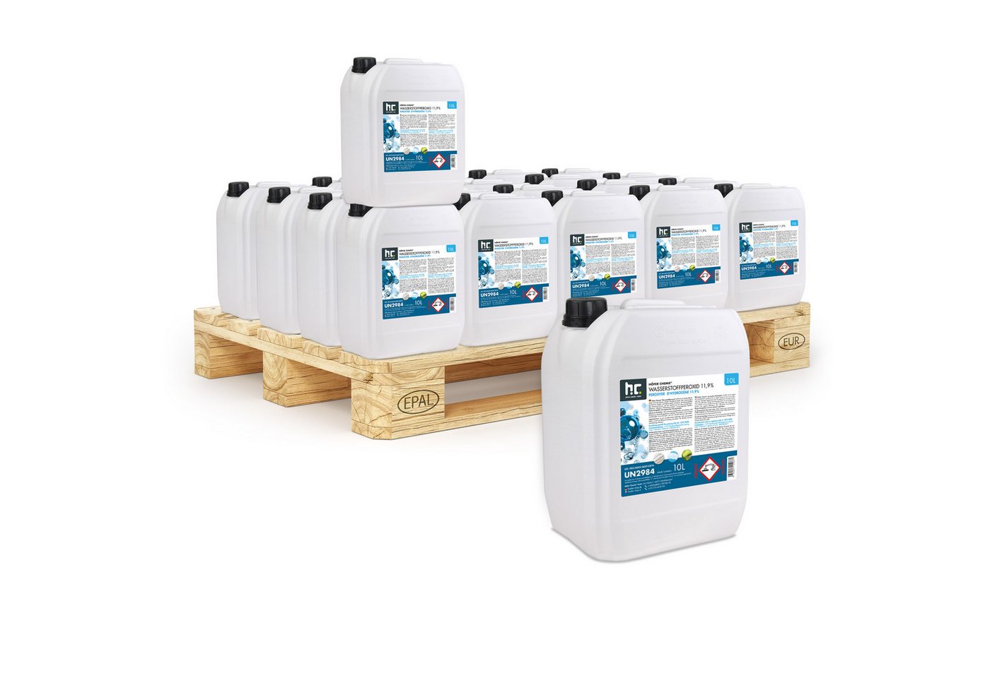 Höfer Chemie GmbH 40x 10 L Wasserstoffperoxid 11,9% Grundreiniger von Höfer Chemie GmbH