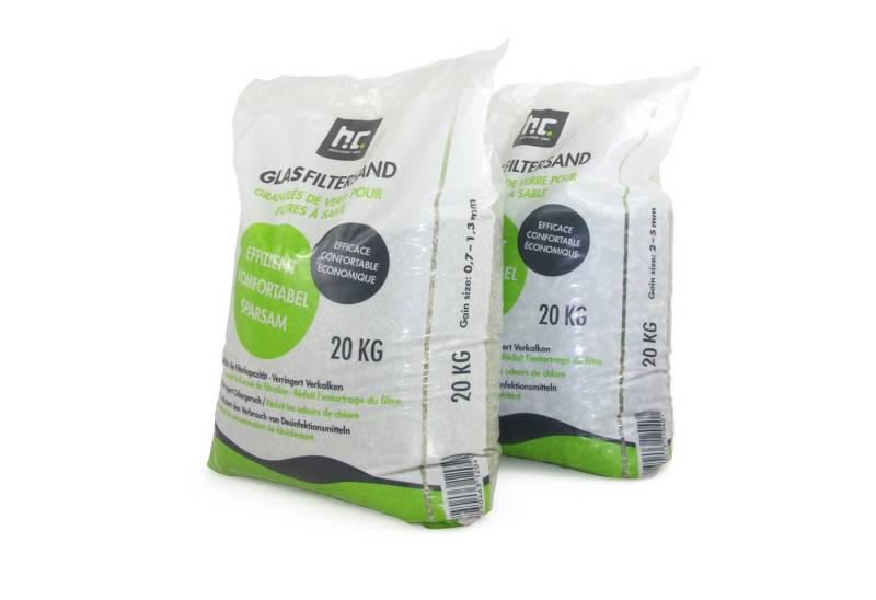 Höfer Chemie GmbH Poolpflege 2 x 20 kg Spezial Glasgranulat für Sandfilteranlagen - Set von Höfer Chemie GmbH