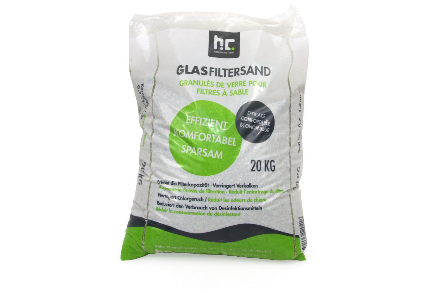 Höfer Chemie GmbH Poolpflege 20kg Spezial Glasgranulat für Sandfilter 0,7-1,3mm Körnung Höfer Chemie GmbH Poolpflege 20kg Spezial Glasgranulat für Sandfilter 0,7-1,3mm Körnung von Höfer Chemie GmbH