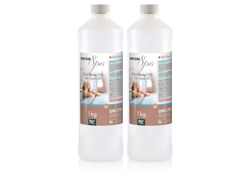 Höfer Chemie GmbH Poolpflege 2x 1 kg BAYZID® SPA Chlor flüssig für Whirlpools & Planschbecken von Höfer Chemie GmbH