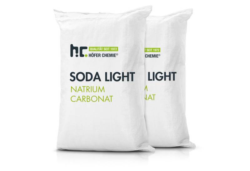 Höfer Chemie GmbH Poolpflege 2x 25 kg Natriumcarbonat (Soda) leicht - technische Qualität von Höfer Chemie GmbH