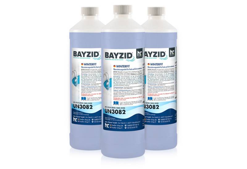 Höfer Chemie GmbH Poolpflege 3x 1 L BAYZID® Winterfit Überwinterungsmittel für Pools von Höfer Chemie GmbH