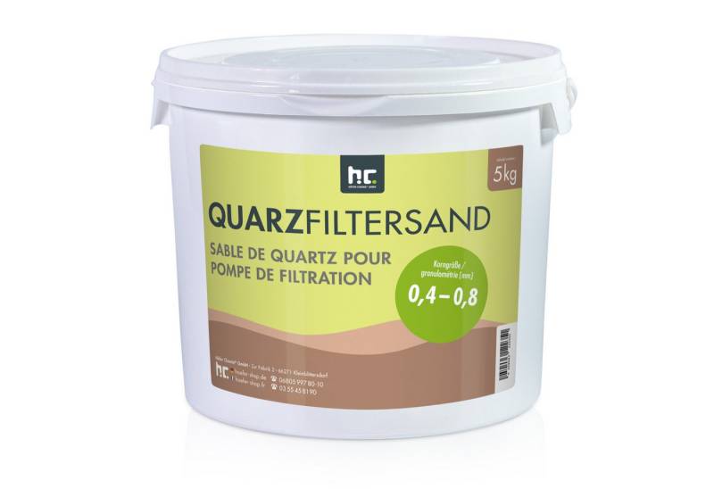 Höfer Chemie GmbH Poolpflege 4 x 5 kg Premium Quarzsand Filtersand 0,4 - 0,8 mm von Höfer Chemie GmbH