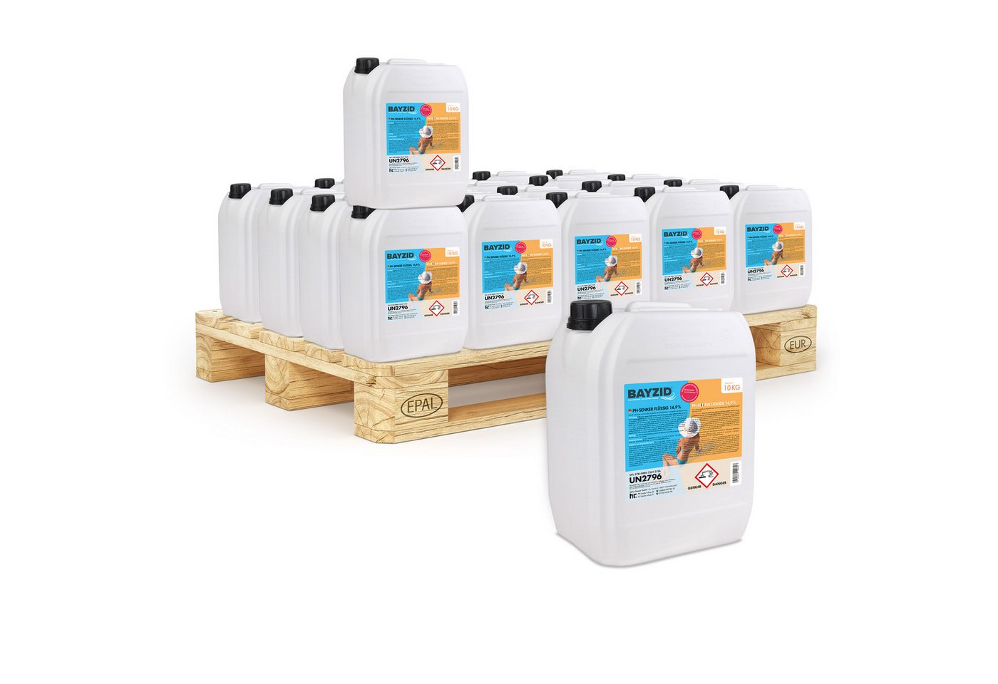 Höfer Chemie GmbH Poolpflege 40x 10 kg BAYZID® pH Minus flüssig 14,9% von Höfer Chemie GmbH