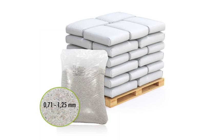 Höfer Chemie GmbH Poolpflege 40x 25 kg Premium Quarzsand Filtersand 0,71 - 1,25 mm von Höfer Chemie GmbH