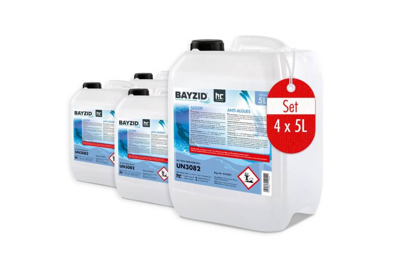 Höfer Chemie GmbH Poolpflege 4x 5 L BAYZID® Algizid Algenverhütung für Pools von Höfer Chemie GmbH