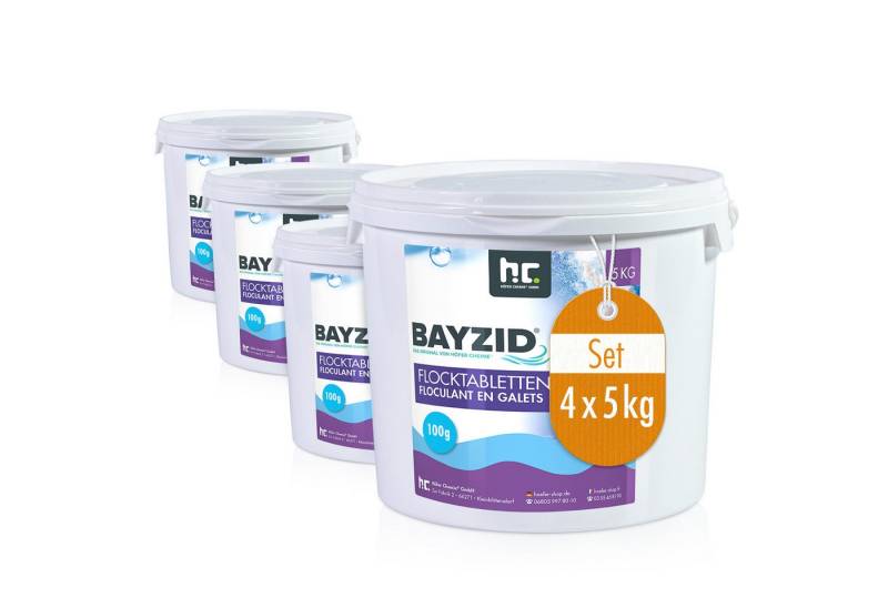Höfer Chemie GmbH Poolpflege 4x 5 kg BAYZID® Flocktabletten für Pools von Höfer Chemie GmbH