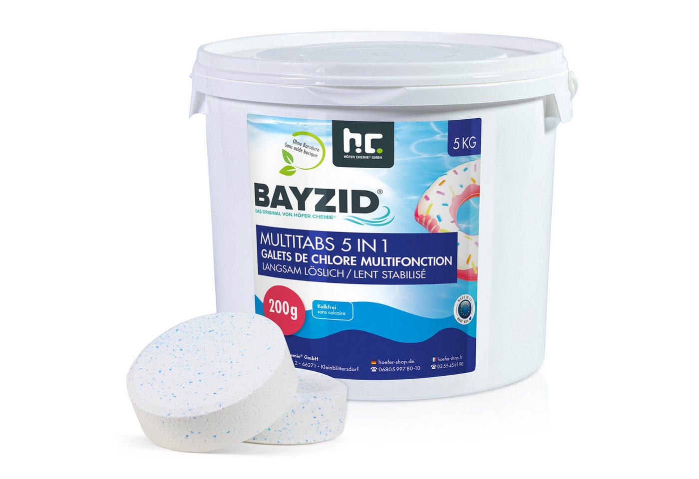 Höfer Chemie GmbH Poolpflege 5 kg BAYZID® Multitabs 200g 5in1 für Pools von Höfer Chemie GmbH