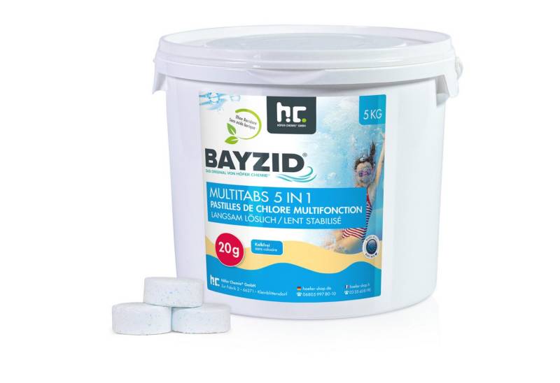 Höfer Chemie GmbH Poolpflege 5 kg BAYZID® Multitabs 20g 5in1 für Pools von Höfer Chemie GmbH