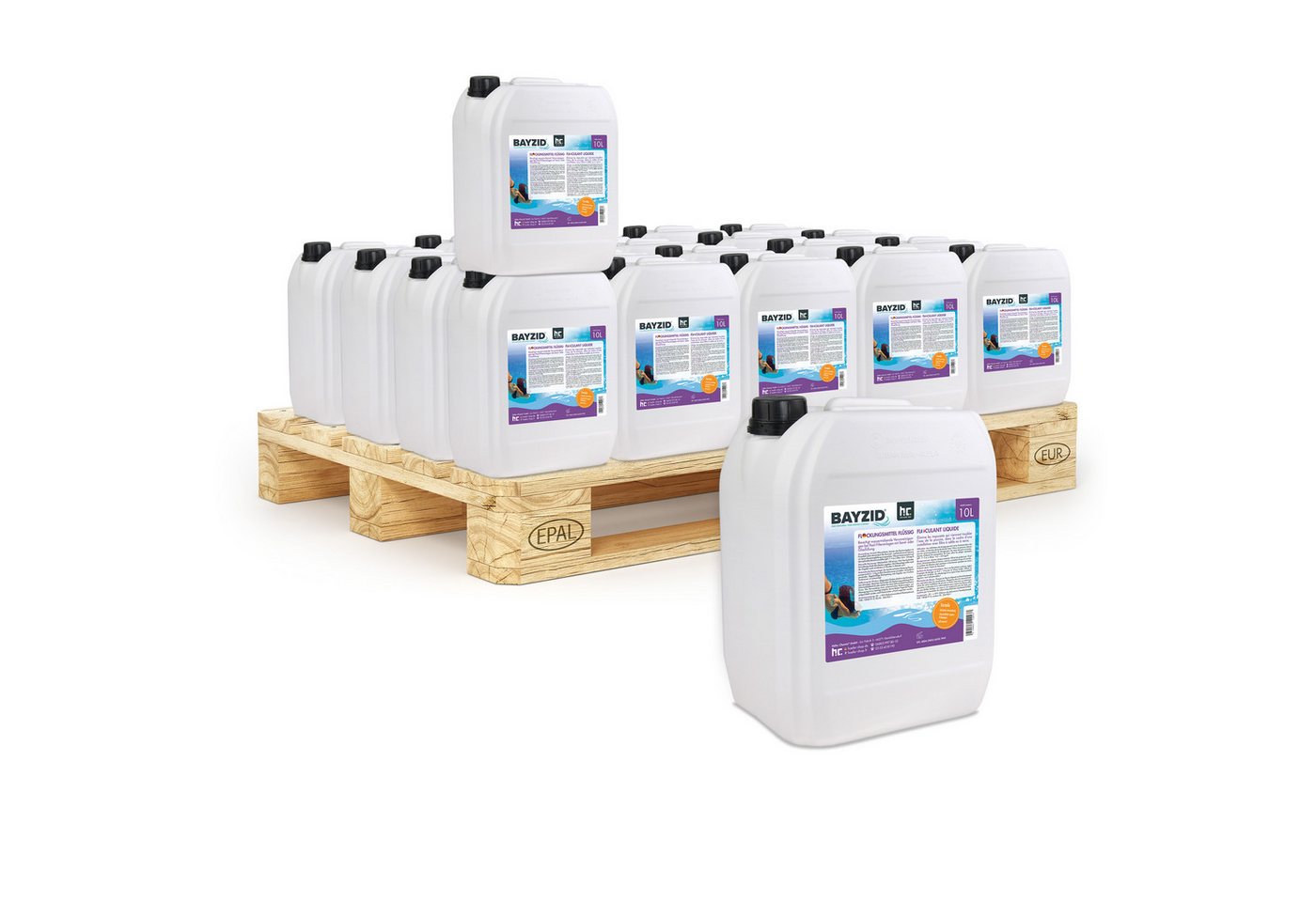 Höfer Chemie GmbH Poolpflege 60x 10 L BAYZID® Flockungsmittel flüssig von Höfer Chemie GmbH