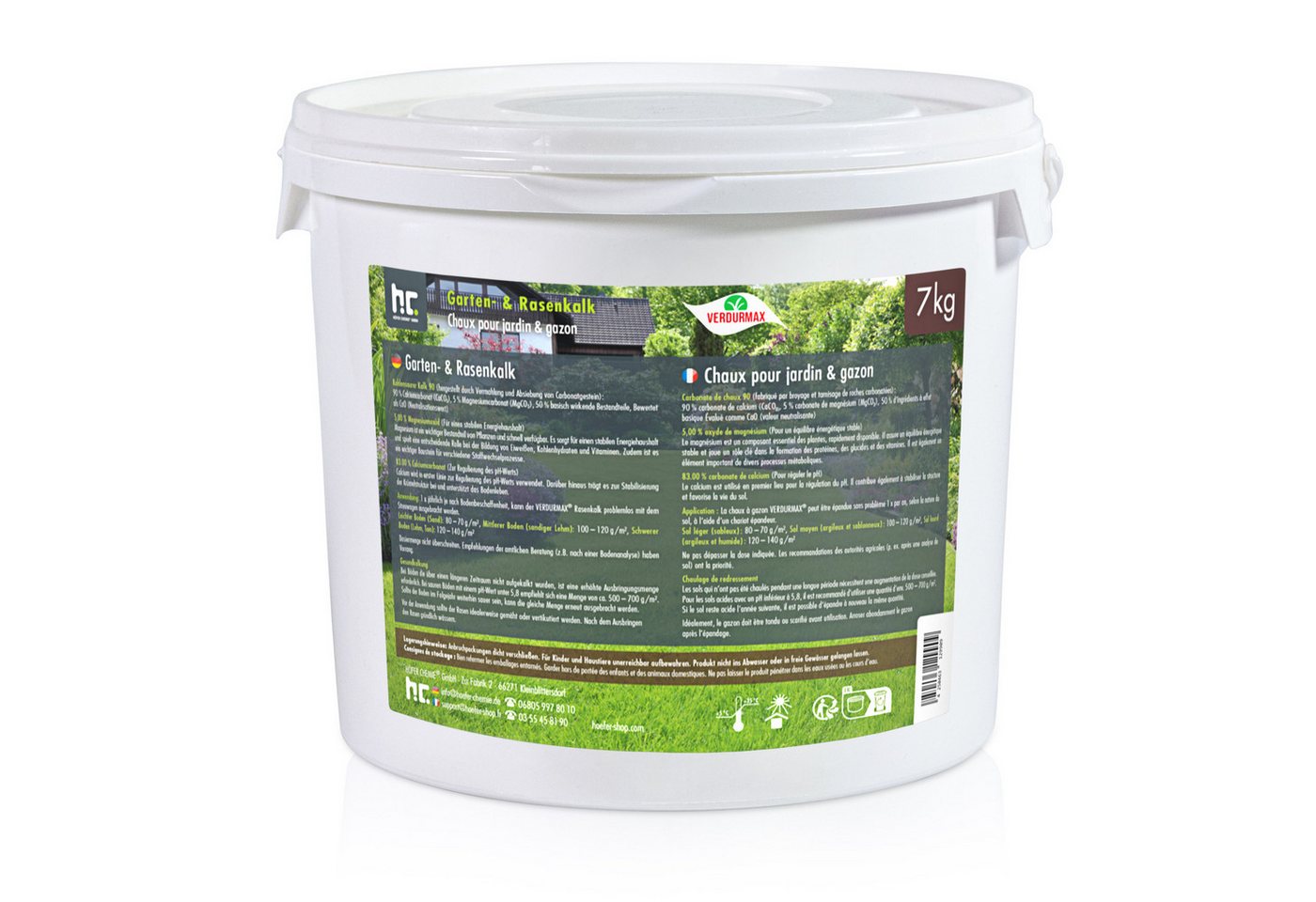 Höfer Chemie GmbH Rasenkalk 7 kg VERDURMAX® Garten- und Rasenkalk, 1-St. von Höfer Chemie GmbH