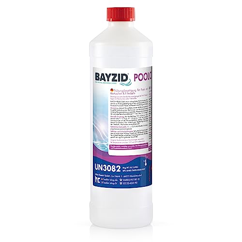 1 L BAYZID® Poolclear - Trübungsbeseitigung für Pool Filter mit Kartuschen & Filterballs/Filterbälle von Höfer Chemie