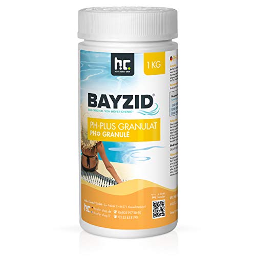 1 kg pH Plus Granulat BAYZID (pH-Heber) von Höfer Chemie sorgt für eine schnelle und zuverlässige Anhebung des pH-Werts in Pool und Schwimmbad von Höfer Chemie