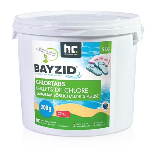 Höfer Chemie 1 x 5 kg Chlor Tabs langsam löslich 200g für Pool und Schwimmbad von Höfer Chemie