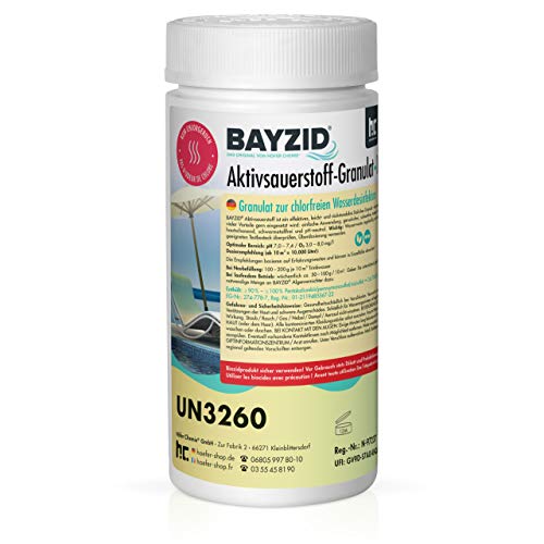 1 kg BAYZID® Aktivsauerstoff Granulat für Pools - Schwimmbadpflege ohne Chlor von Höfer Chemie