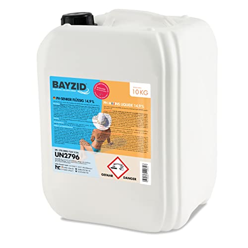 1 x 10 kg BAYZID pH Senker Minus 14,9% von Höfer Chemie für Pool & Schwimmbad zur Senkung des pH Werts von Höfer Chemie