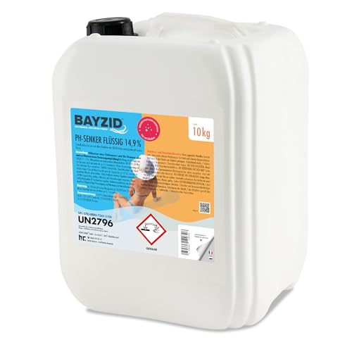 1 x 10 kg BAYZID pH Senker Minus 14,9% von Höfer Chemie für Pool & Schwimmbad zur Senkung des pH Werts von Höfer Chemie