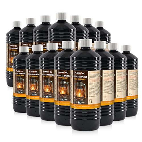 Höfer Chemie 15 x 1 Liter FLAMBIOL® Lampenöl für Öl-Lampen, Petroleum Lampen & Gartenfackeln von Höfer Chemie