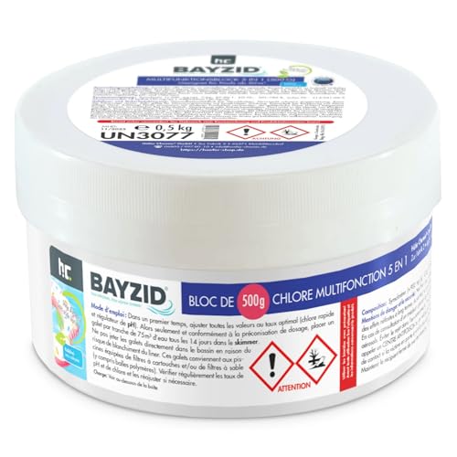 Höfer Chemie 18 x 500g Multitabs 5 in 1 im Block - Langzeitbehandlung mit Chlor für Ihren Pool - für sauberes & hygienisches Poolwasser von Höfer Chemie