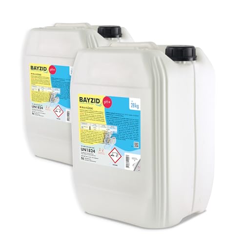Höfer Chemie 2 x 28 kg pH Heber flüssig BAYZID - pH Plus für einen optimalen pH Wert und einwandfreie Wasserqualität im Pool von Höfer Chemie