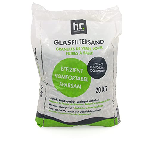 Höfer Chemie 20 kg Glasgranulat für Sandfilteranlagen 2-5 mm Körnung für Pool und Schwimmbad von Höfer Chemie