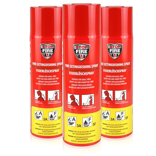 Höfer Chemie 3 x 500g Feuerlöschspray für Brände der Klasse A & F Höfer Chemie 3 x 500g Feuerlöschspray für Brände der Klasse A & F von Höfer Chemie