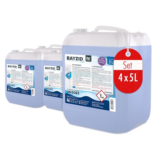 Höfer Chemie 4 x 5 L Pool Wintermittel - BAYZID Winterfit Überwinterungskonzentrat für Schwimmbad und Pool von Höfer Chemie