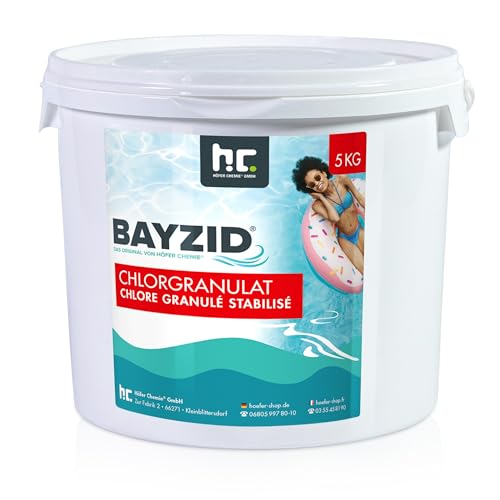 5 kg BAYZID ® Chlor Granulat von Höfer Chemie - wirkt schnell und zuverlässig für Pool und Schwimmbad bestellen von Höfer Chemie