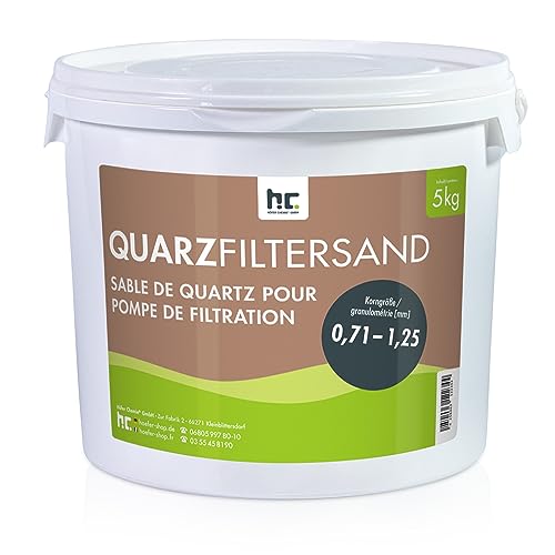 Höfer Chemie 5 kg Quarzsand Filtersand 0,71-1,25 mm für Sandfilter Pool Schwimmbad von Höfer Chemie