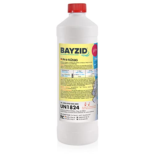 Höfer Chemie 6 x 1 kg pH Heber flüssig BAYZID - pH Plus für einen optimalen pH Wert und einwandfreie Wasserqualität im Pool von Höfer Chemie